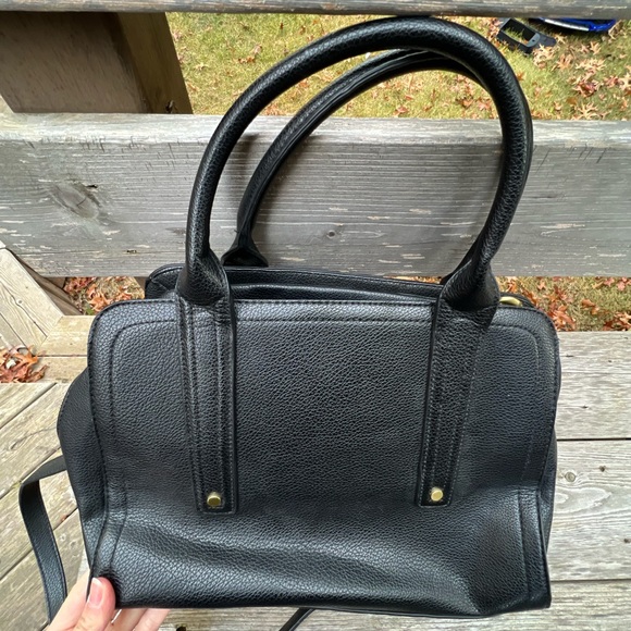 3.1 PHILLIP LIM X TARGET Pebbled Black Vegan Leather Satchel Bag Purse - Picture 10 of 16
